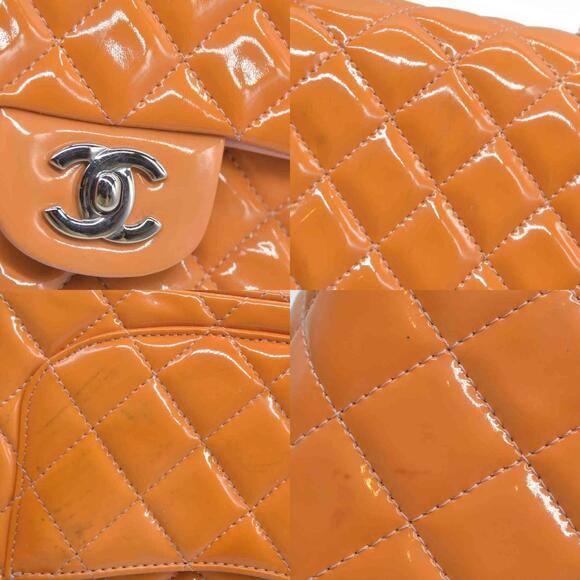 $5200 Chanel Mini Square Flap Bag Orange 2013 - Picture 4 of 15